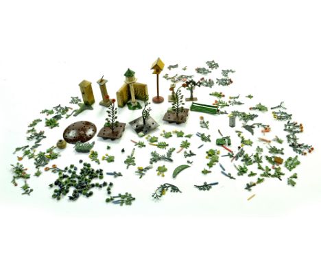 Britains Pre-War Lead Miniature Garden Series issues comprising various flowers, vegetables, accessories (including rare sun 