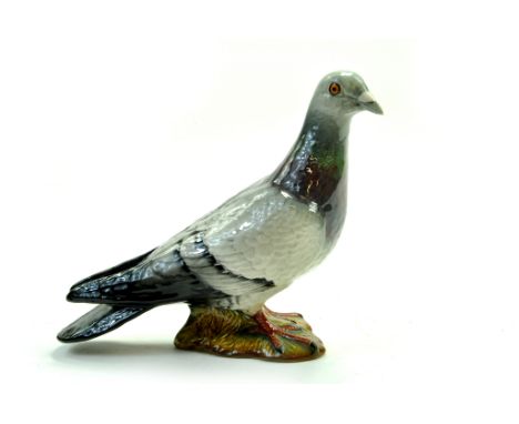 Beswick  Pigeon Model No 1383B - 5 ½” – 14.0cm  -  Grey – Second Version 2 Stripes – Gloss - No Faults.   Note: We are happy 