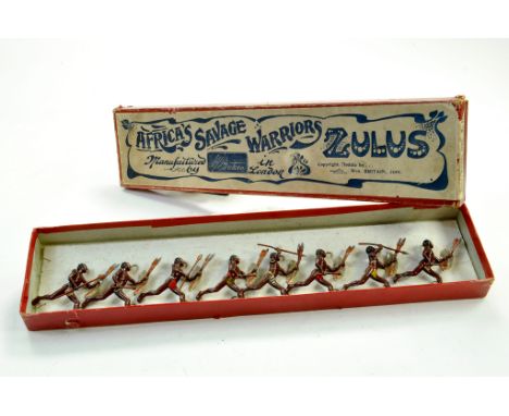 Britains Set No. 147 - Africa's Warriors Zulus comprising 8 x Warriors, complete with shields / weapons. An early set, that i