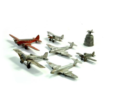 Various miniature vintage aircraft, Dinky mostly. Fair to Good.  Note: We are happy to provide additional images of any lot. 