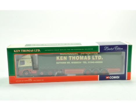 Corgi 1/50 diecast truck comprising No. 75406 Leyland DAF Curtainside. Complete, excellent in box.  Note: We are happy to pro