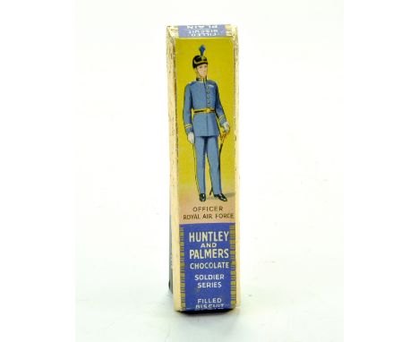 An incredibly scarce original unopened Huntley and Palmers Chocolate Soldier Series Filled Biscuit. Label depicts Officer of 