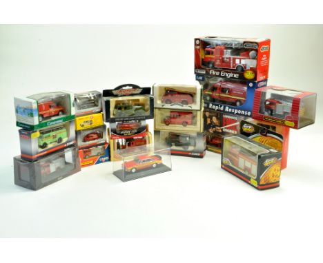 Misc group of diecast Fire Engines from various makers. Excellent in Boxes.  Note: We are happy to provide additional images 