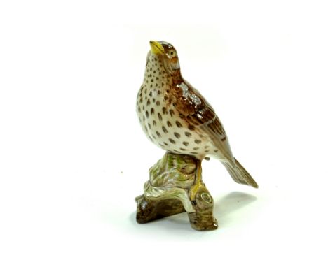 Beswick Songthrush Model No. 2308 5 ¾” – 14.6cm  -  Brown with speckled breast – Gloss. No Faults. Note: We are happy to prov