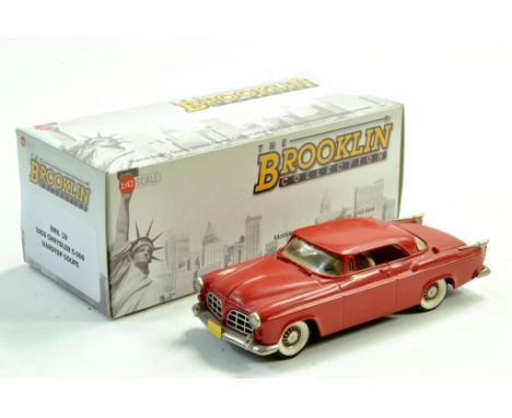 Brookln Models 1/43 Hand Built issue comprising 1955 Chrysler C-300 Hardtop Coupe No. BRK 19. Generally excellent with box.  