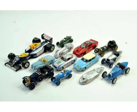 A misc selection of mainly 1/43 diecast cars, various makers. Generally Good to Excellent.  Note: We are happy to provide add