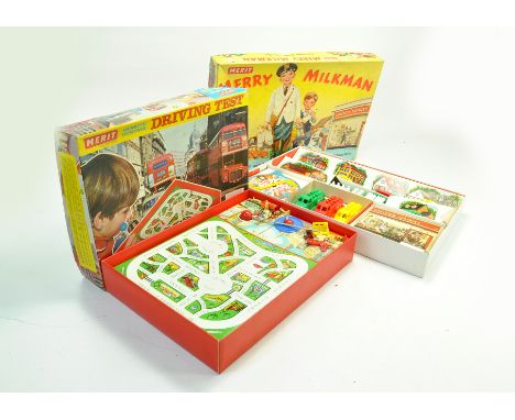 Duo of Merit Vintage Games comprising Merry Milkman and Driving Test. Appear to be mostly complete. Note: We are happy to pro