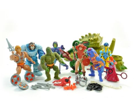 Mattel MOTU Masters of the Universe Impressive Group of Figures including He-Man and others. Weapons, accessories etc. Impres