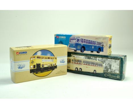 Corgi trio of diecast bus issues. Various. Excellent with boxes.  Note: We are happy to provide additional images of any lot.