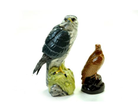 Beswick Beneagles Merlin Scotch Whisky Decanter, 6 ½” – 16cm  -  Gloss, no faults plus Beswick Beneagles Scotch Whisky 1969 D