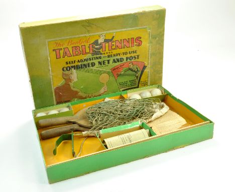 British made vintage issue of The Bengal Table Tennis Set. Appears predominantly complete.  Note: We are happy to provide add