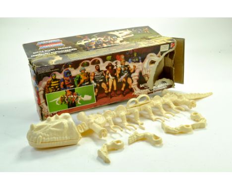Mattel MOTU Masters of the Universe Battle Bones Dinosaur Set. 2 Clips broken 1 side, missing instrutions in fair box. Note: 