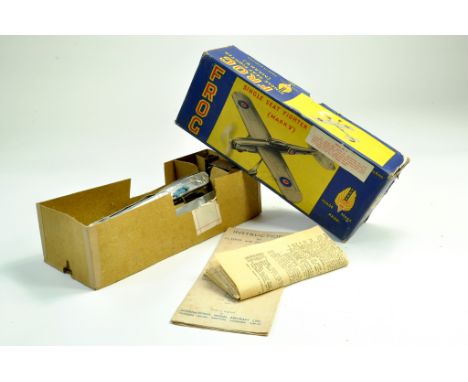 Vintage Frog Single Seat Fighter Model Aircraft. Appears complete. Generally Good.  Note: We are happy to provide additional 
