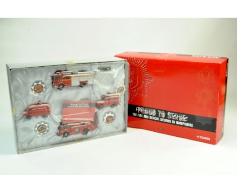 Corgi diecast fire engine comprising Hampshire Service Set. Excellent in Box. Note: We are happy to provide additional images