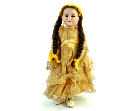 German 18" Antique Armand Marseille 390A3M Doll. Marking to back of head "Made in Germany". Made in 1920. Bisque head with bl