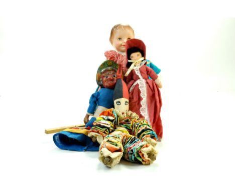 10.5" Vintage Marionette Puppet Mahakala. Condition is fair only, missing arm, another is broken. Incomplete. 12” Vintage 194