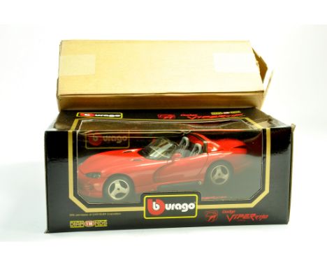 Burago 1/18 issue comprising 1992 Dodgge Viper. Excellent with box and outer sleeve.  Note: We are happy to provide additiona
