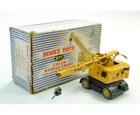 Diinky No. 971 Coles Mobile Crane. Generally Fair to Good in Fair Box. Note: We are happy to provide additional images of any