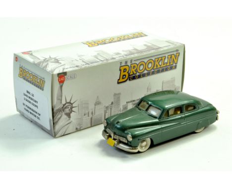 Brookln Models 1/43 Hand Built issue comprising 1949 Mercury 2 Door Coupe No. BRK 15. Generally excellent with box.  Note: We