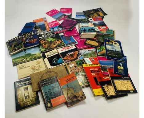 Non Fiction literature comprising mainly Naturalist Themes, Ordnance Survey Maps plus literature on Butterflies / Moths etc