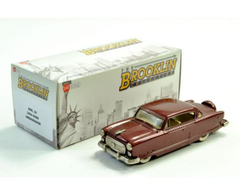 Brookln Models 1/43 Hand Built issue comprising 1954 Nash Ambassador No. BRK 34. Generally excellent with box.  Note: We are 