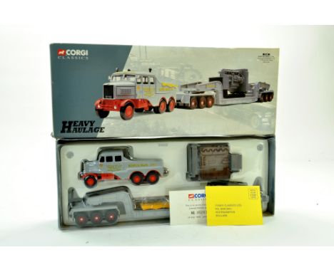 Corgi 1/50 diecast truck issue comprising Heavy Haulage No. 17602 Sunter Brothers. Very Good to Excellent in Box. Note: We ar