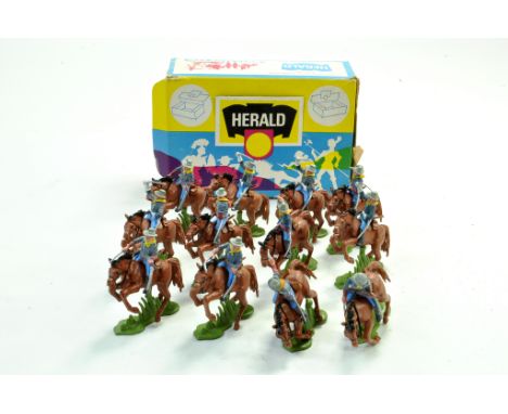 Britains Herald Counter Pack, comprising No 4440 - U.S. Mounted 7th Cavalry figures. Generally excellent albeit two examples 