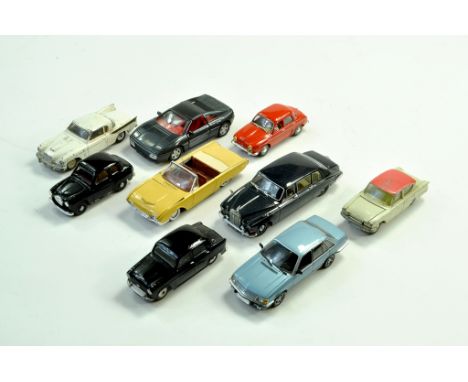 A misc selection of mainly 1/43 diecast cars, various makers including Corgi. Generally Good to Excellent.  Note: We are happ