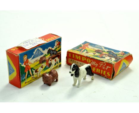 Timpo My Pet Series comprising Spaniel and one other. Generally very good to excellent in fair to good boxes.  Note: We are h