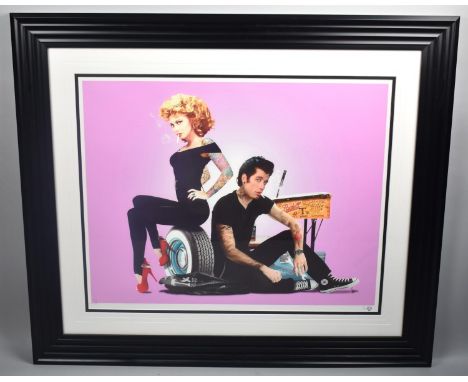 A Large Framed Limited Edition Print, "Summer Lovin-Pink" by JJ Adams, 3/10, 73x56cm with Certificate of Authenticity by Wish