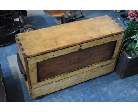 A Vintage Fall Front Engineers Toolbox, 75cm wide 