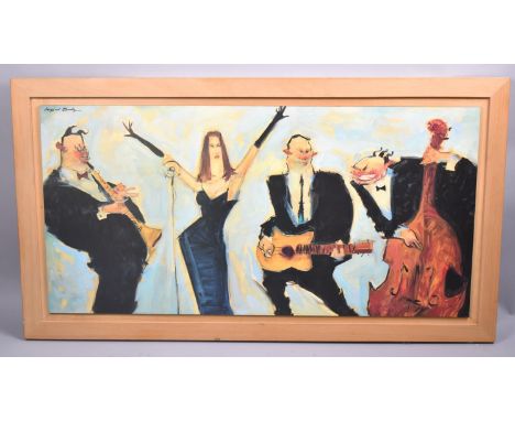 A Framed Clifford Bailey Print, "What Say you Now Bailey", 98x49cm 