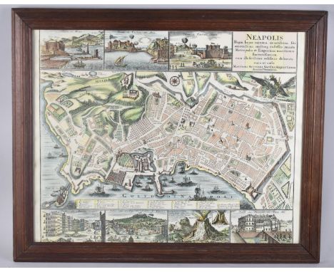 A Framed Engraving Print, Neapolis, 60x47cm 
