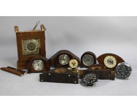 A Collection of Various Clock Parts, Cases etc 