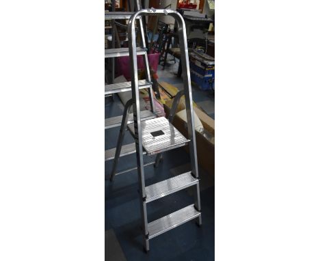 A Small Two Step Aluminium Step Ladder 