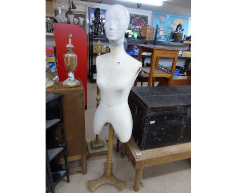 VINTAGE MANNEQUIN ON STAND