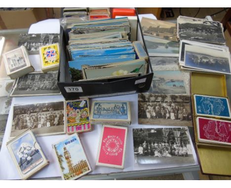 QUANTITY OF POSTCARDS & PLAYING CARDS