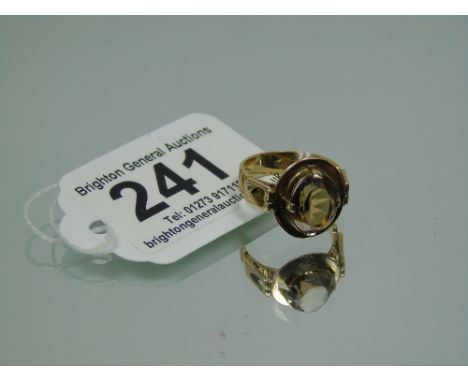 9 CT GOLD & CITRINE RING