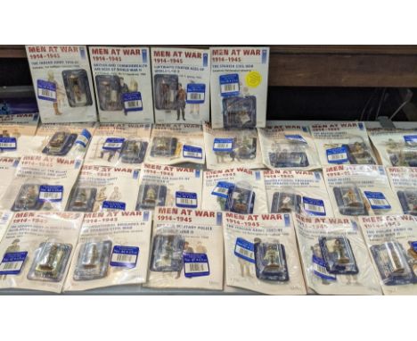 A collection of del Prado men at war figures to include The Italian Army 1943-45, Japanese Air Forces of World War II, Pilot,