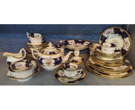 A late 19th/early 20th century Coalport tea set, numbered z.1002 to include bowls, cups, saucers, plates and othersLocation: 