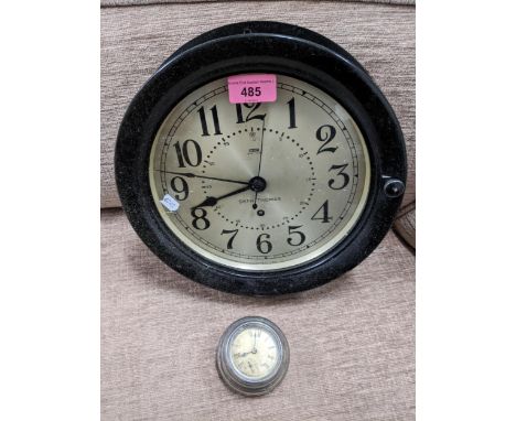 A Seth Thomas Bakelite cased ship's clock and another Seth Thomas movement Location: 