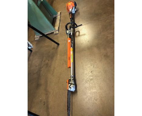 Tools:A STIHL HL75 LONG REACH MULTI ANGLED PETROL HEDGE TRIMMER & Chainsaw 