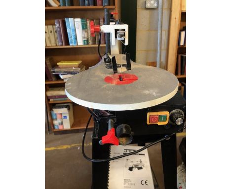Tools: A Jet Scroll Saw JSS-16A on stand with Operating Instructions