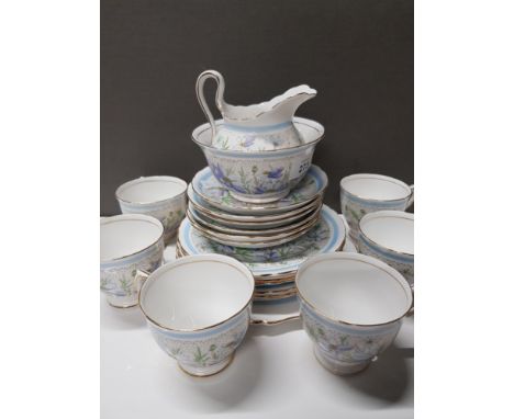 21 PIECE VINTAGE TUSCAN TEA SET