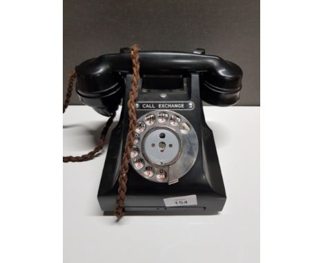 VINTAGE BLACK BAKELITE CALL EXCHANGE TELEPHONE