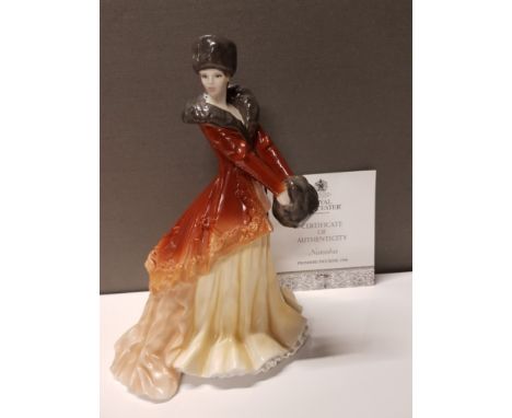 ROYAL WORCESTER LADY FIGURE NATASHA WITH CERTIFICATE