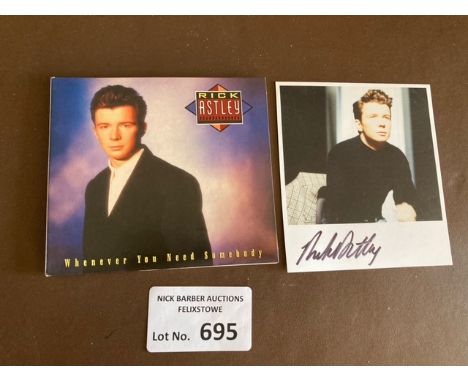 CDS : Rick Astley - 'Whenever You Need Somebody' - signed item