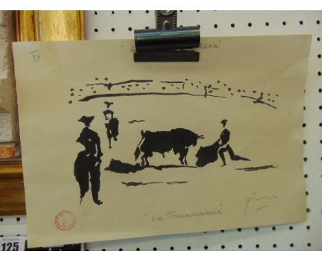 A Picasso proof print, signed