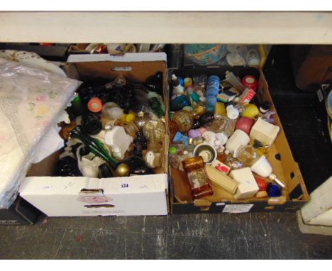 A qty of vintage perfume bottles