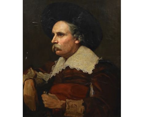 Manner of Diego Velazquez, oil on canvas, Portrait of a man, 76 x 62cm